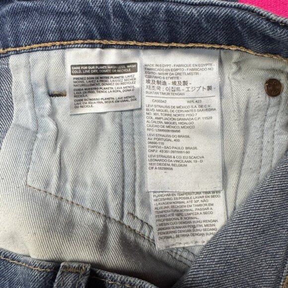 Levi's 541 Premium Jeans Men 32x30 (Fit 32x28) Blue Athletic Taper Fit Stretch - Picture 7 of 10